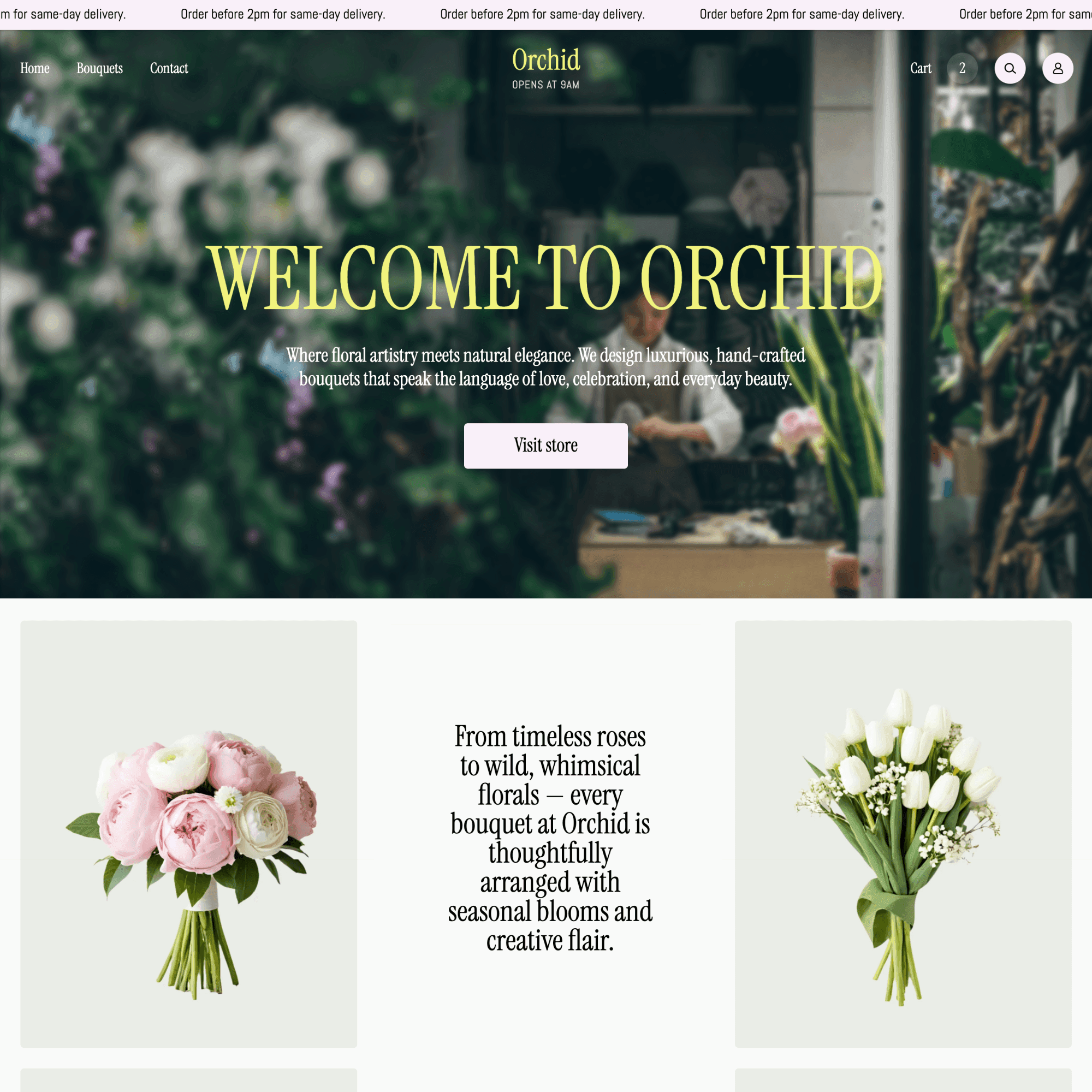 Orchid theme style