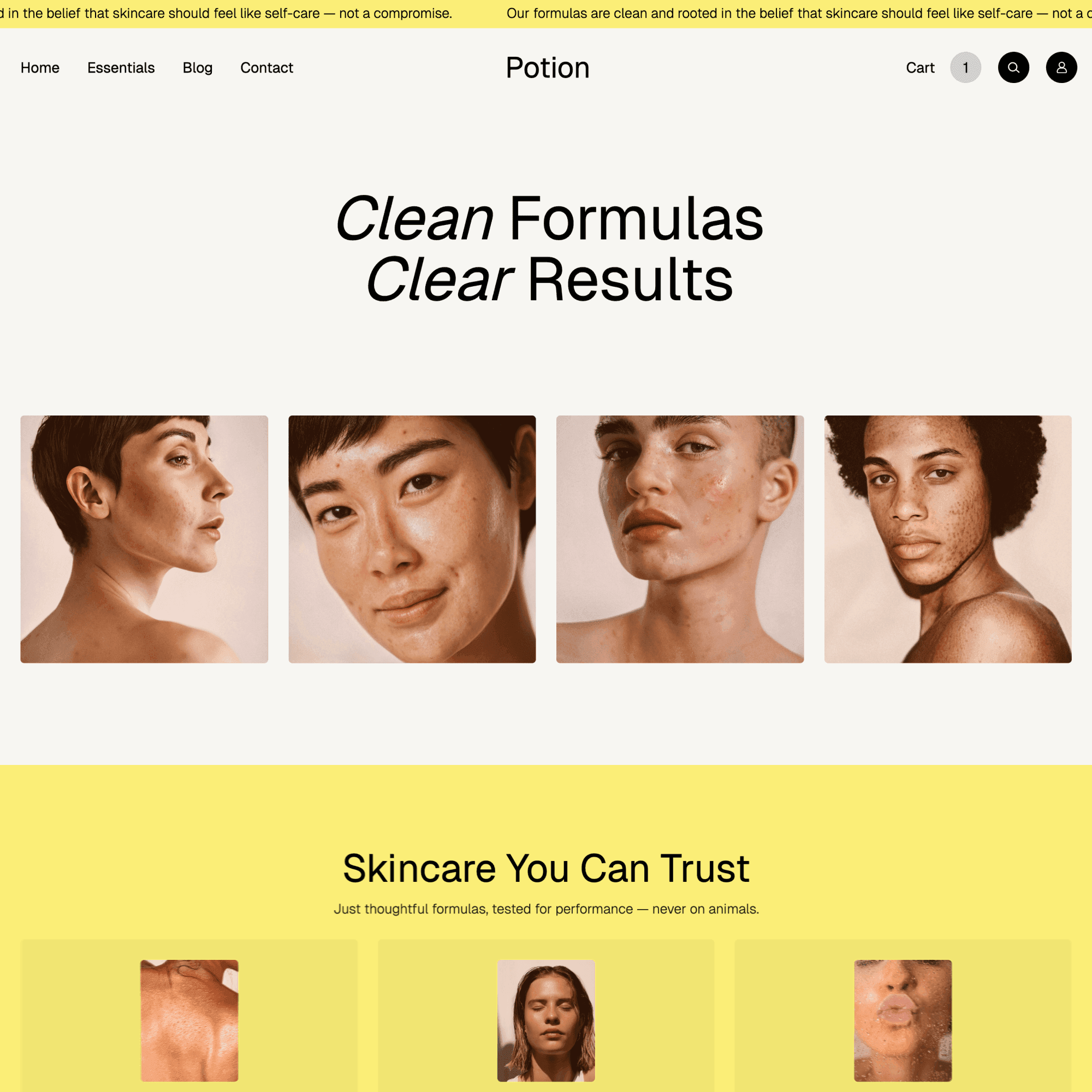 Potion theme style