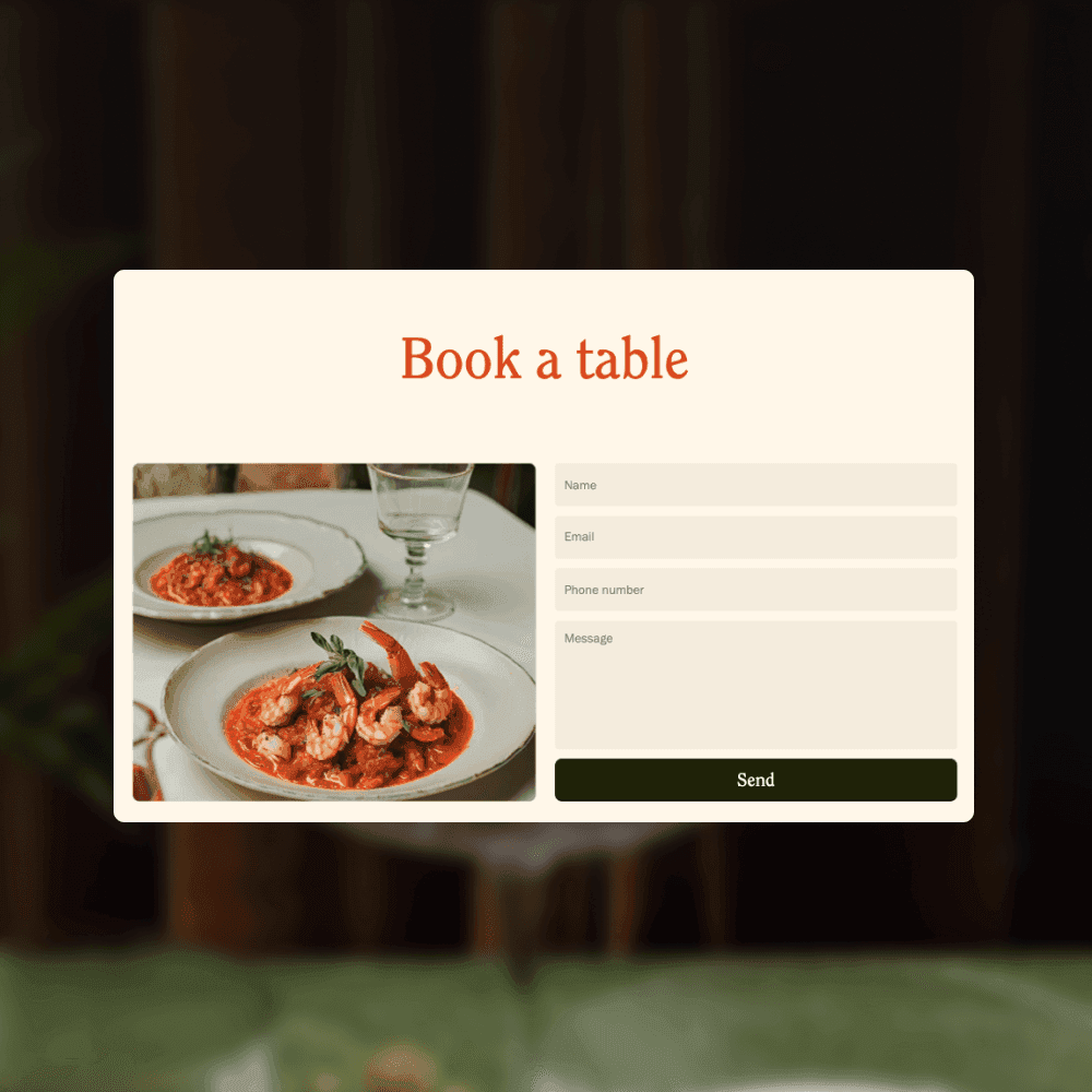 Table Booking
