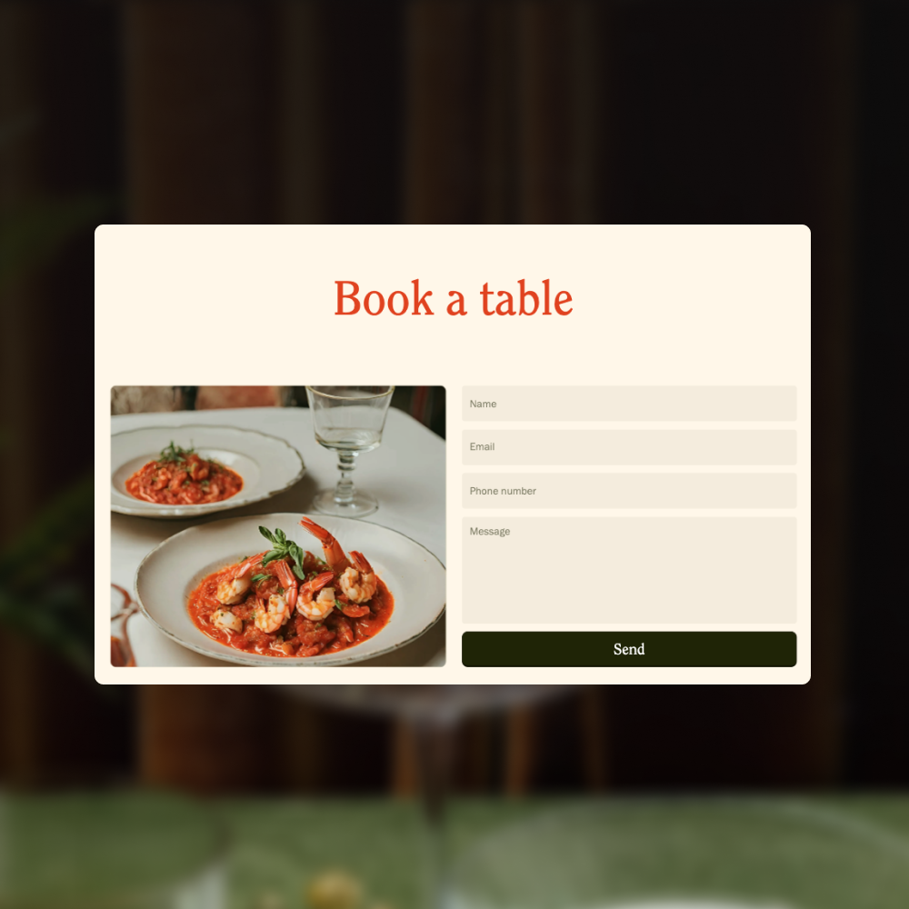 Table Booking