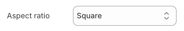 Aspect ratio setting