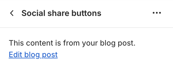 Social share buttons block settings